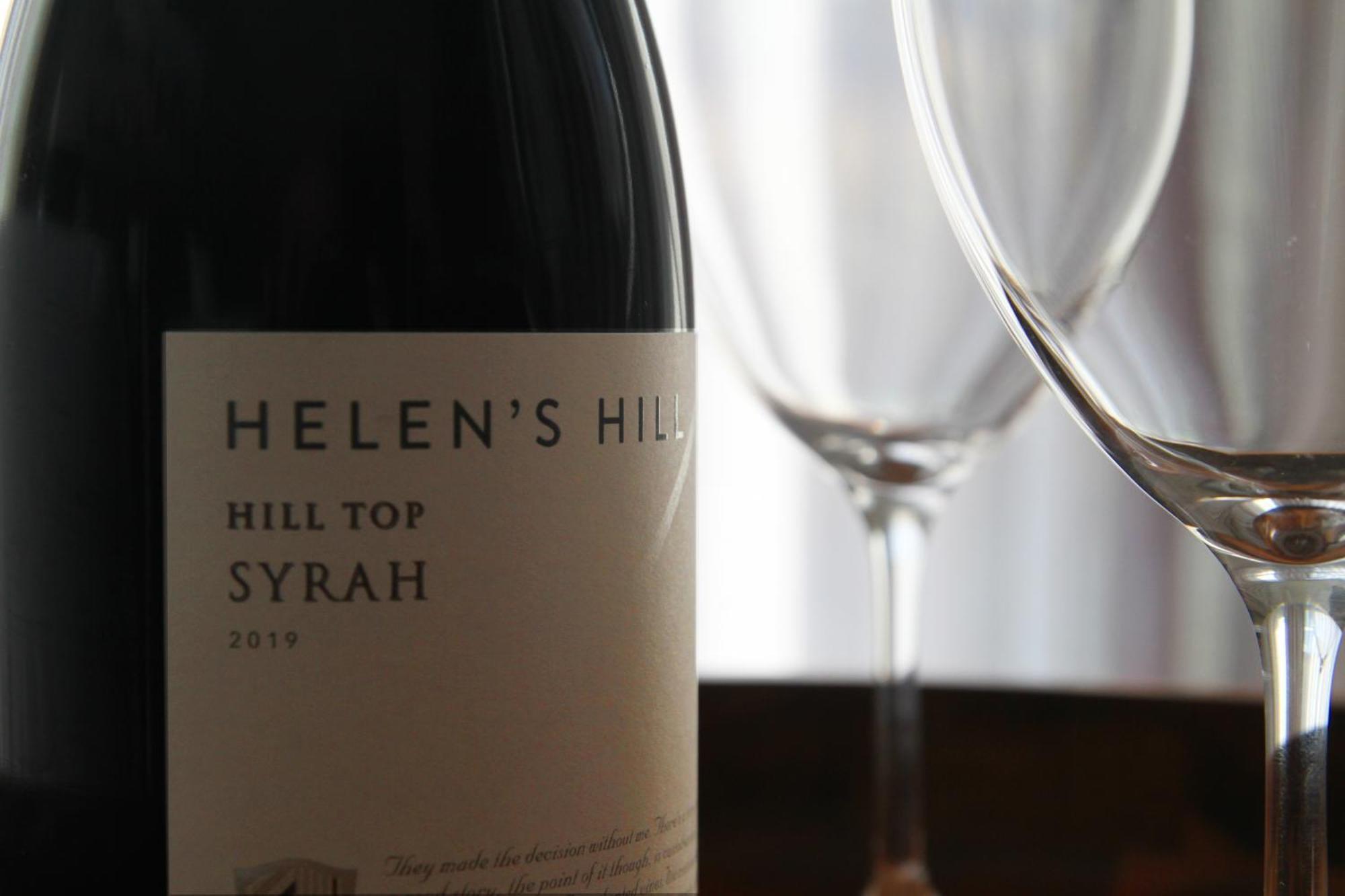 Peppers Marysville Bagian luar foto A bottle of Syrah from the Helena Valley
